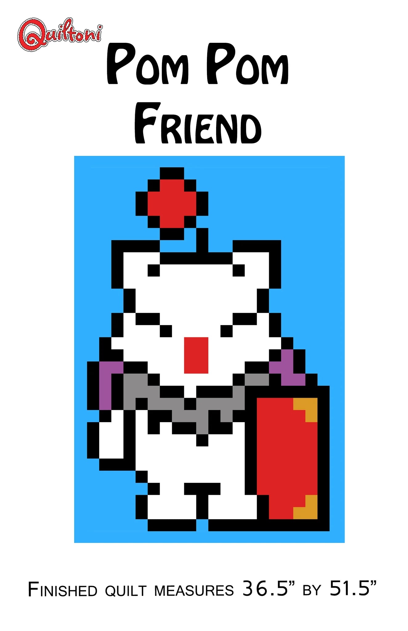 Pom Pom Friend Lap Quilt Pattern - Quiltoni