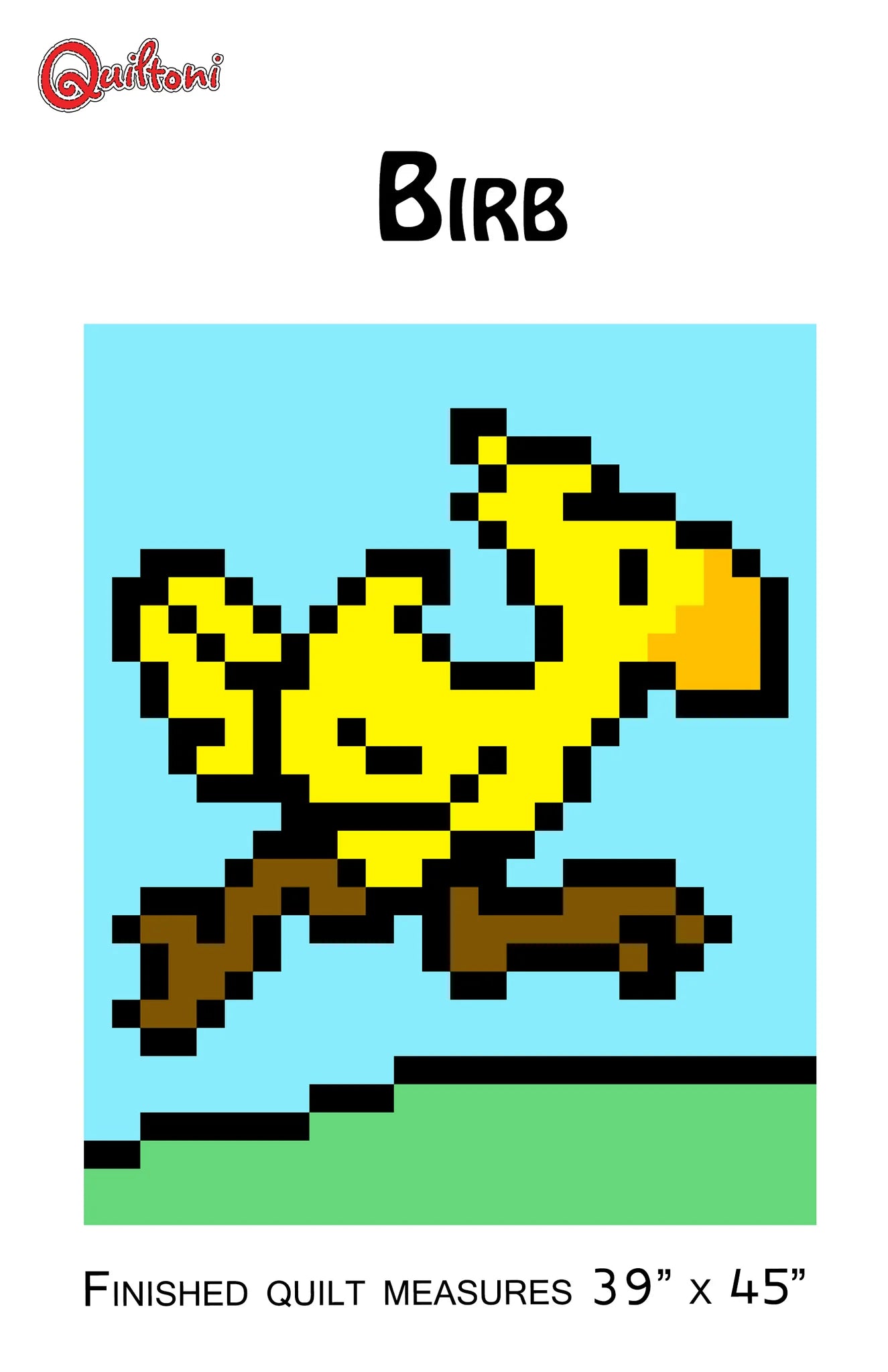 Birb Lap Quilt Pattern - Quiltoni