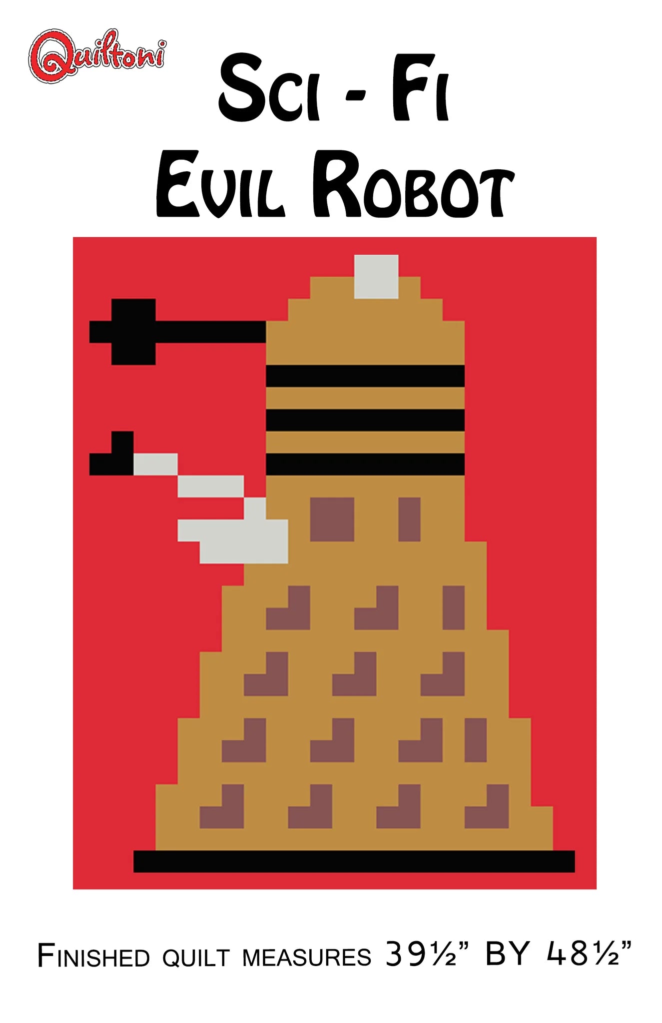 Evil Robot Lap Quilt Pattern - Quiltoni
