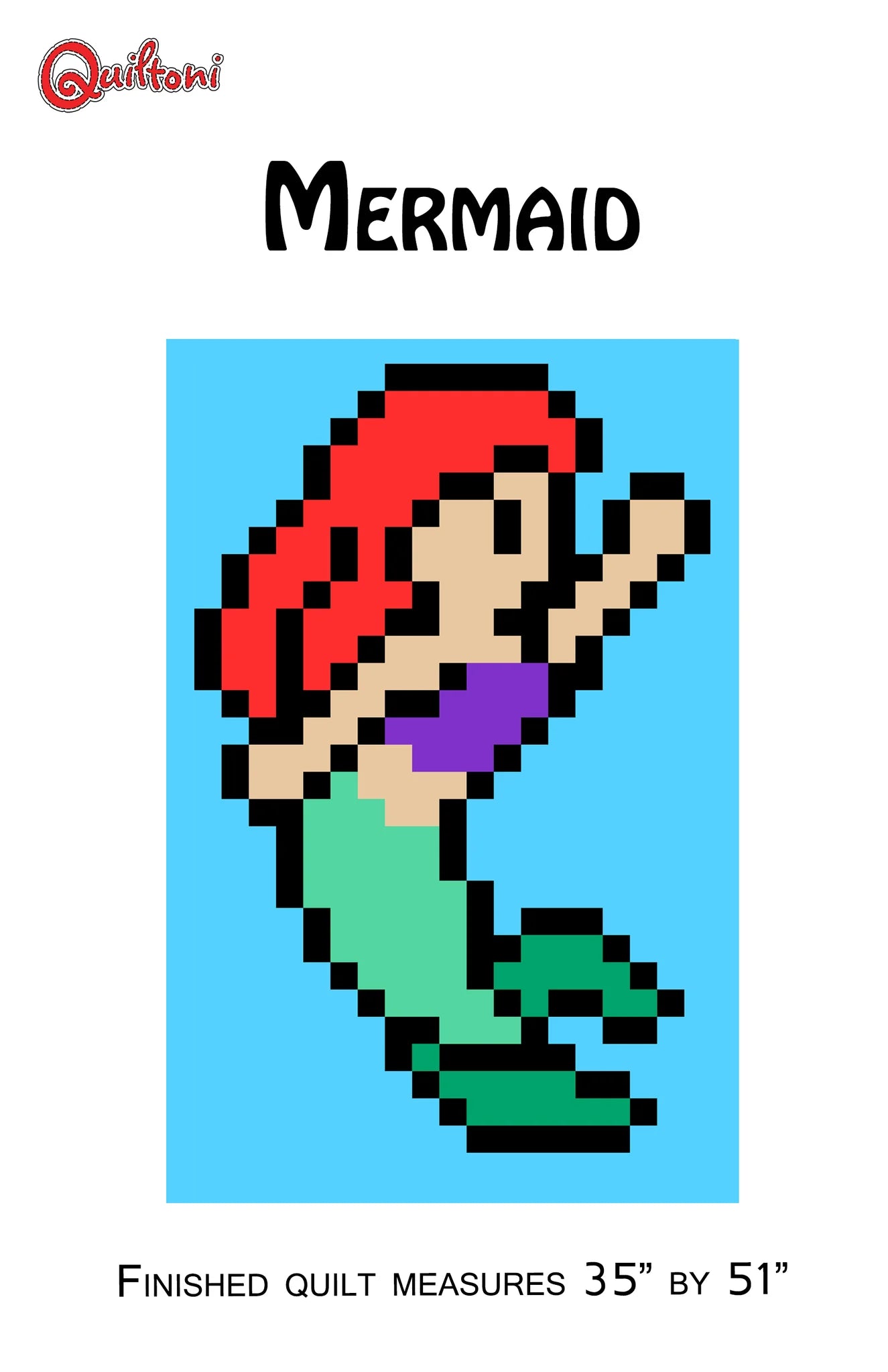 Mermaid Lap Quilt Pattern - Quiltoni
