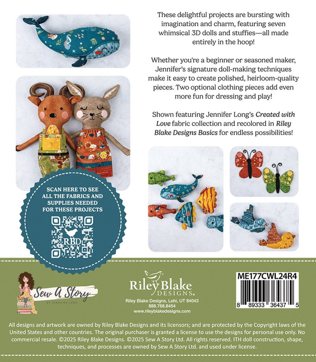 Created With Love Dolls - Machine Embroidery USB