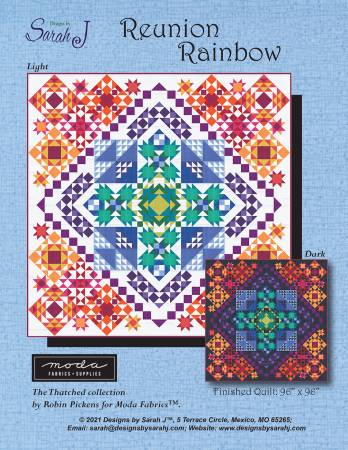 Reunion Rainbow Quilt Pattern