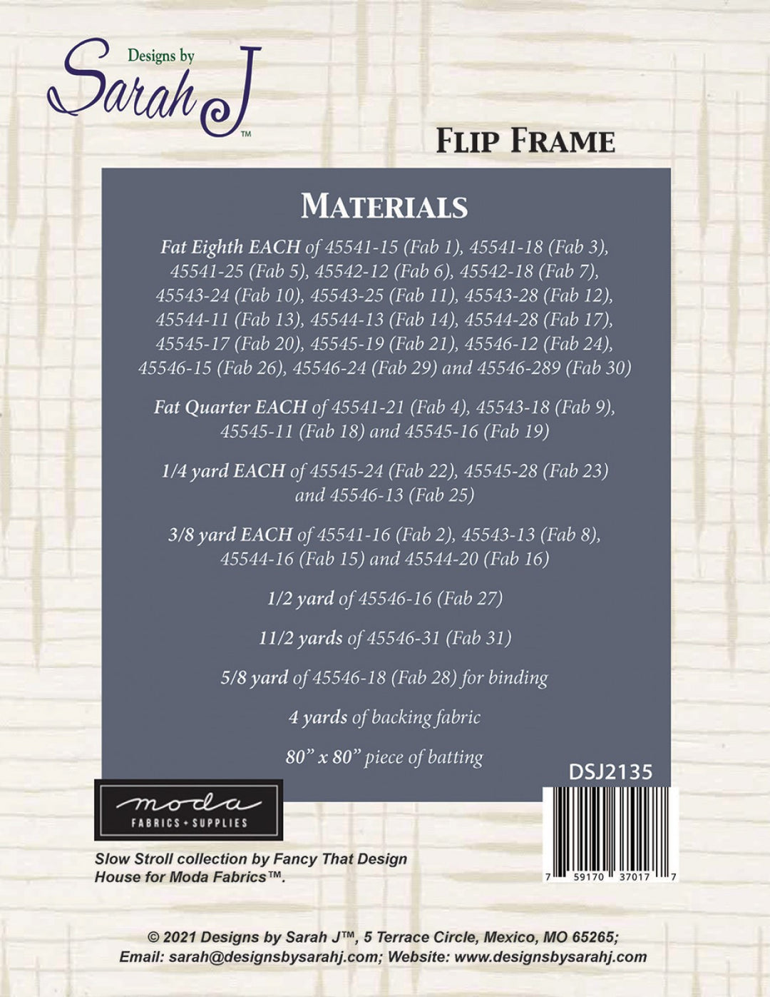 Flip Frame Quilt Pattern