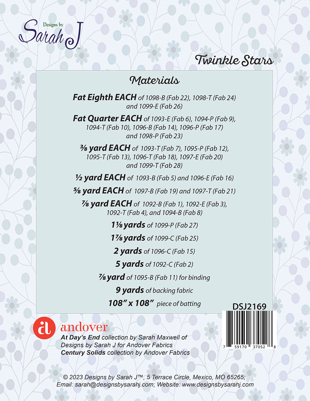 Twinkle Stars Quilt Pattern