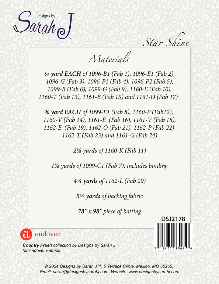 Star Shine Quilt Pattern