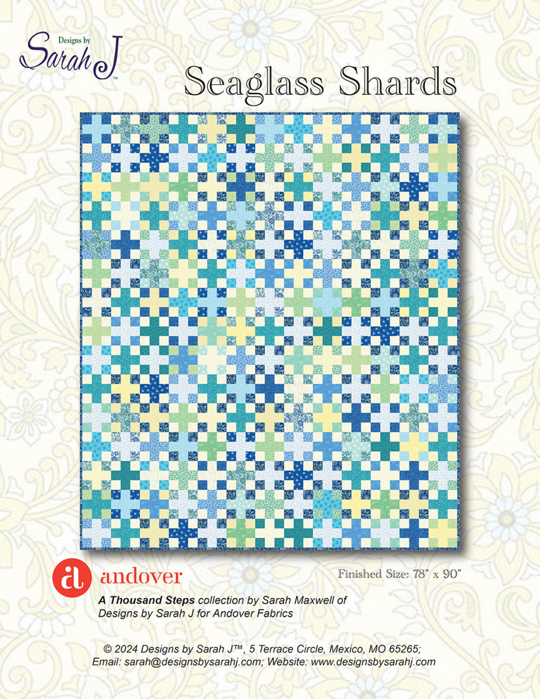 Seaglass Shards Quilt Pattern
