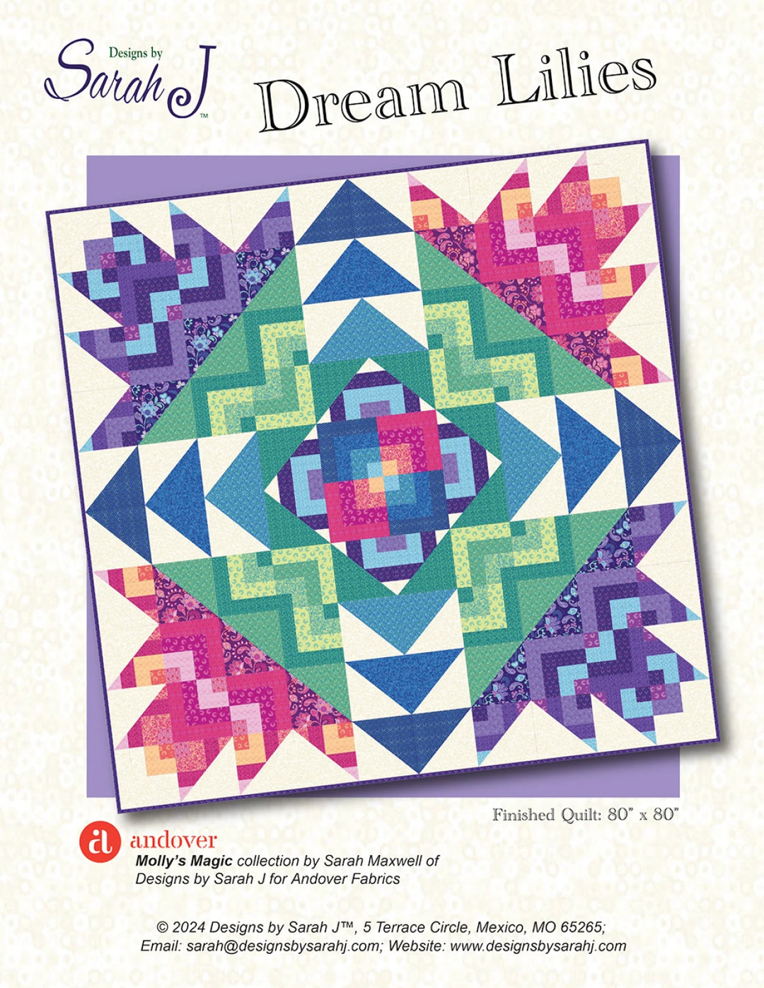 Dream Lillies Quilt Pattern