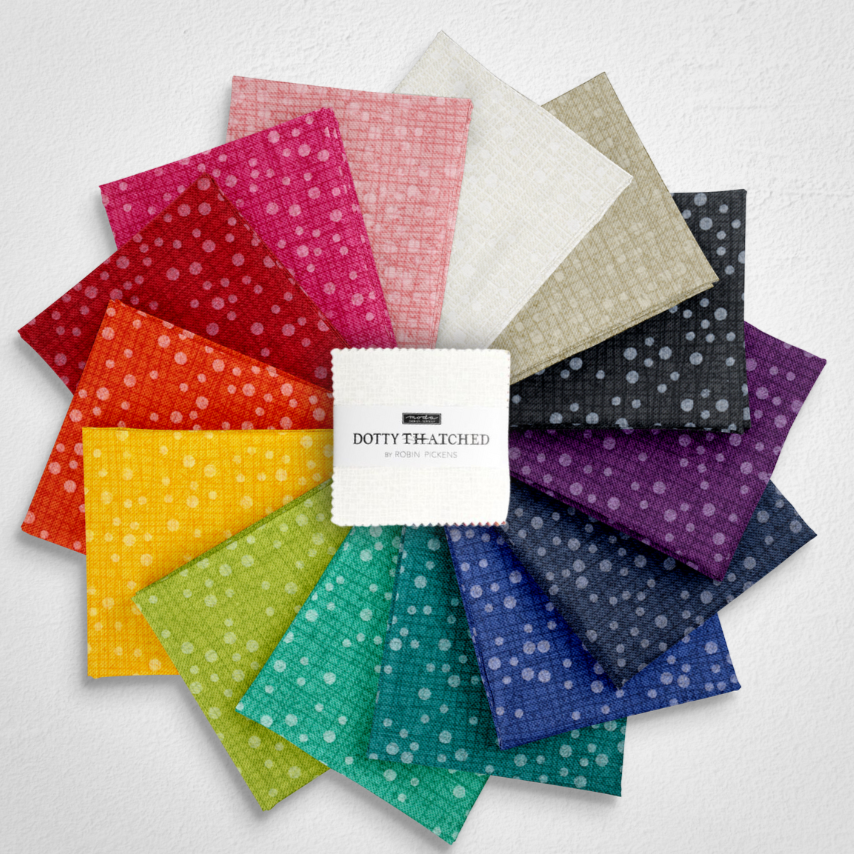 Dotty Thatched - 2.5" Mini Charm