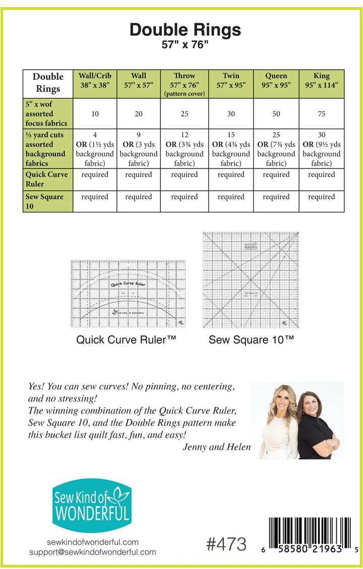 Double Rings Quilt Pattern - Sew Kind of Wonderful