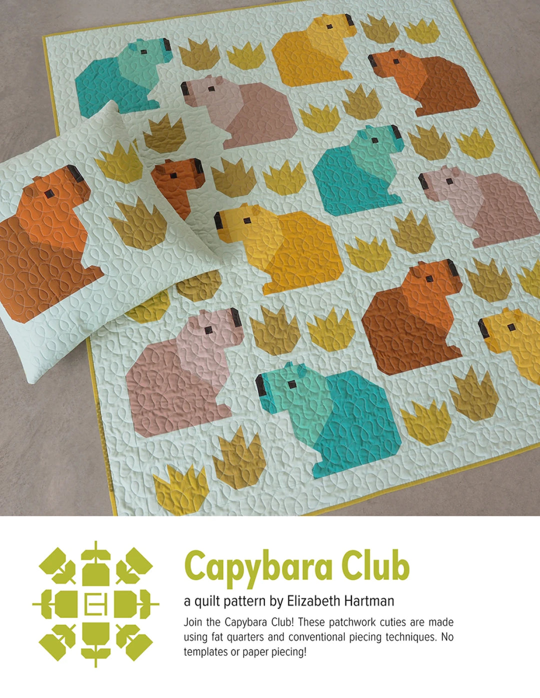 Capybara Club Pattern - Elizabeth Hartman