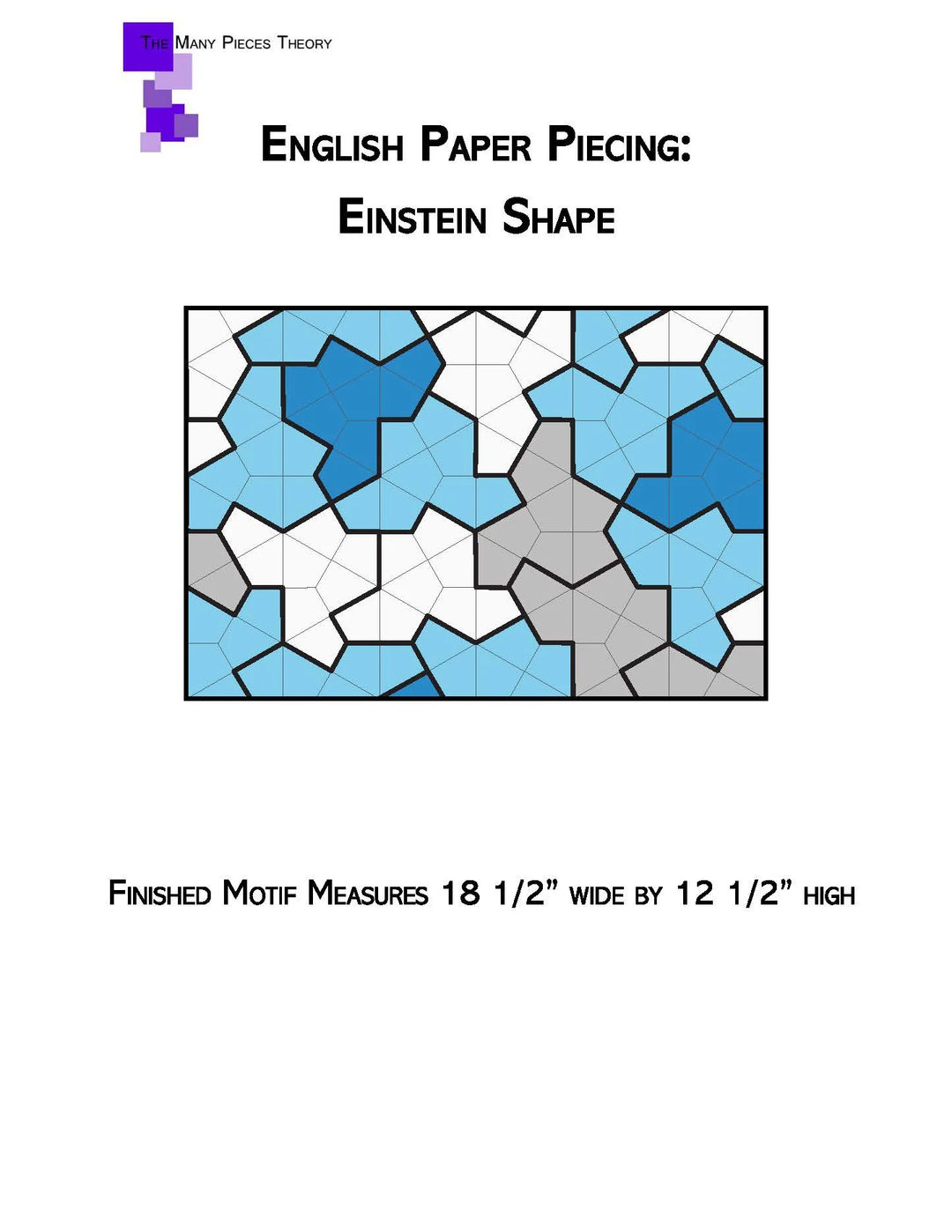 English Paper Piecing: Einstein Shape - Quiltoni