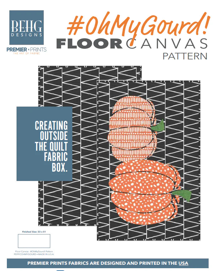 Oh My Gourd! Floor Canvas Kit