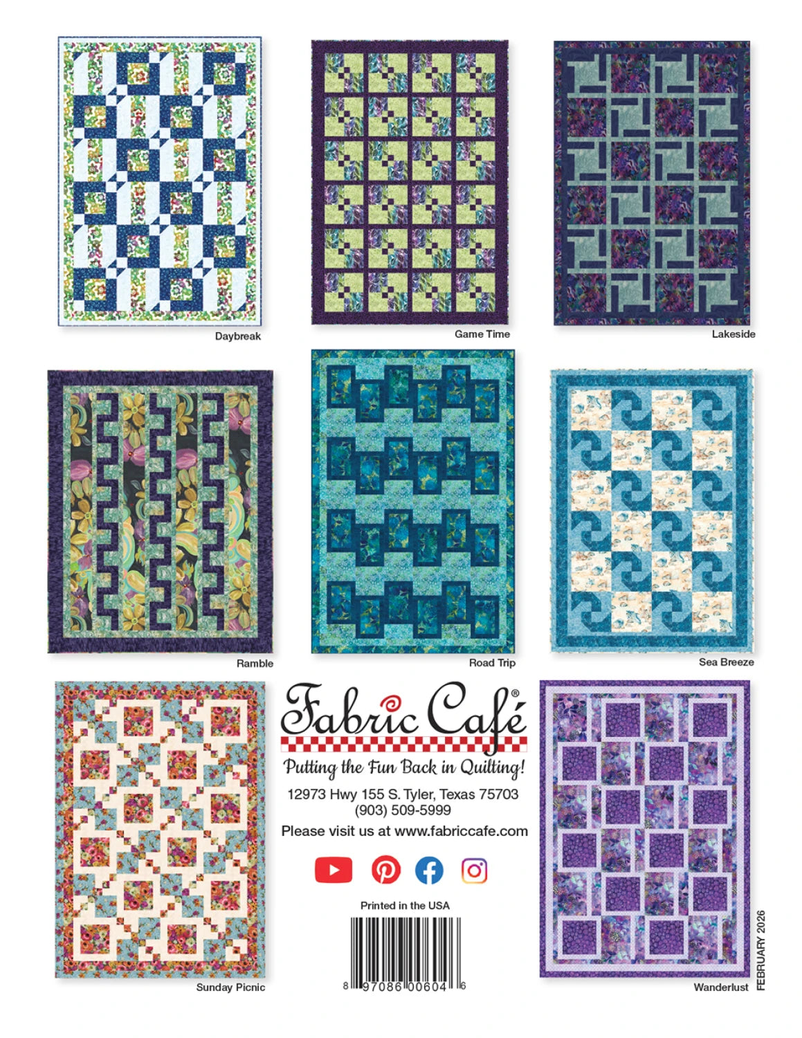 Weekend 3-Yard Quilts - Fabric Cafe