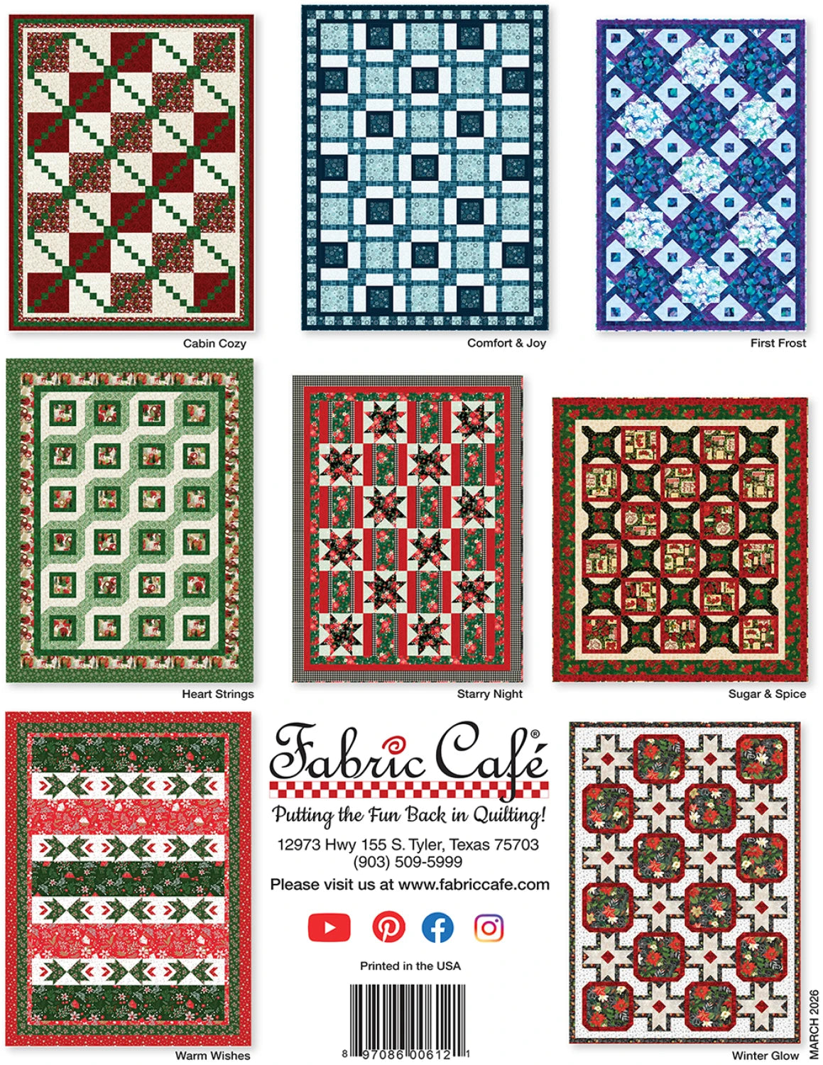 Holly Jolly 5-Yard Quilts - Fabric Cafe