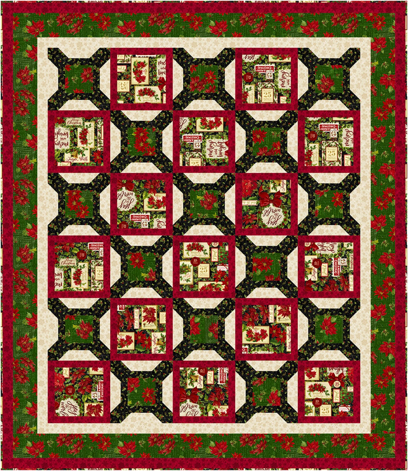 Holly Jolly 5-Yard Quilts - Fabric Cafe