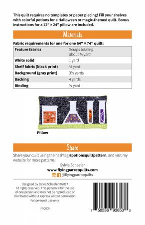 Potions Quilting Pattern by Flying Parrot Quilts