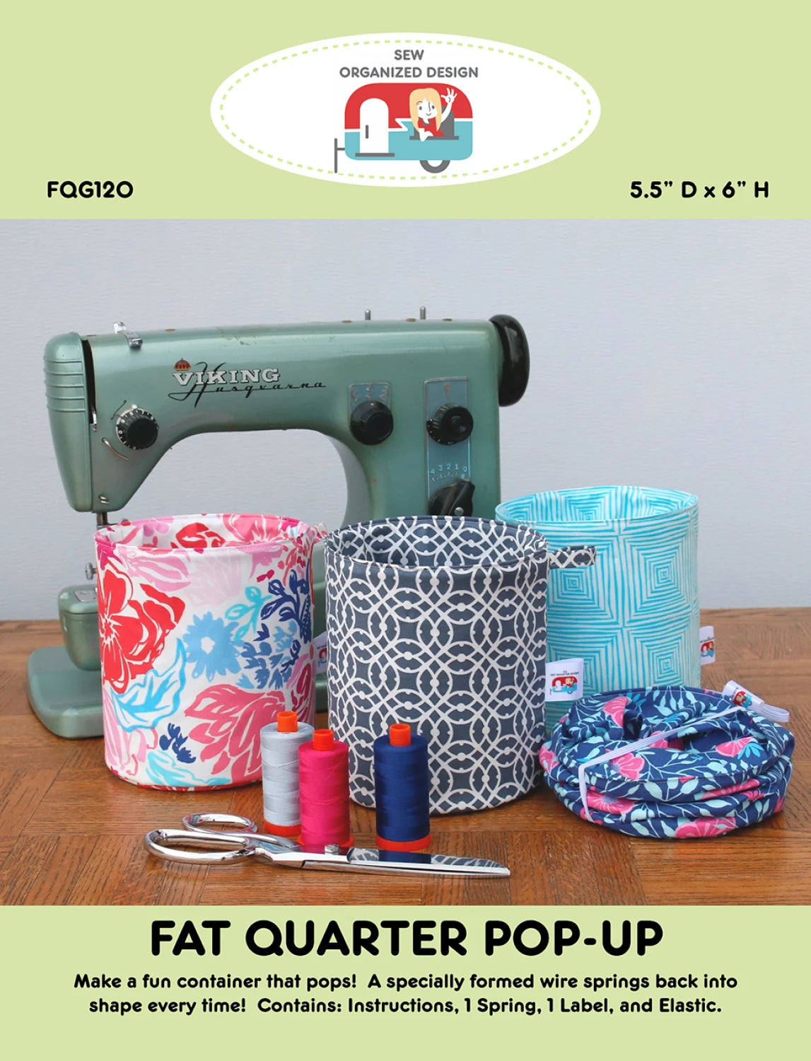 Fat Quarter Pop-Up Pattern - Sew Organized Designs