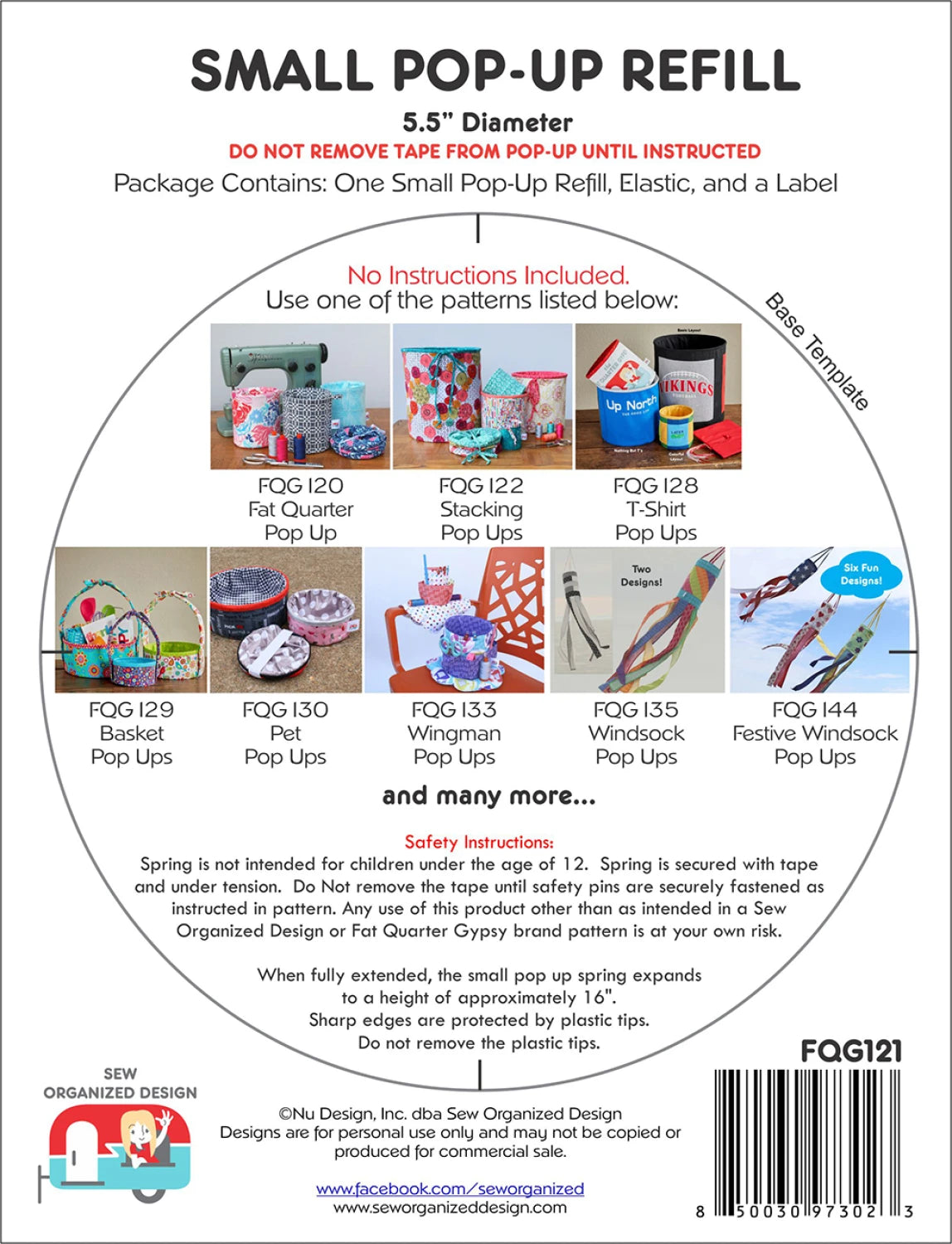 Pop-Up Refill - Small - Sew Organized Designs