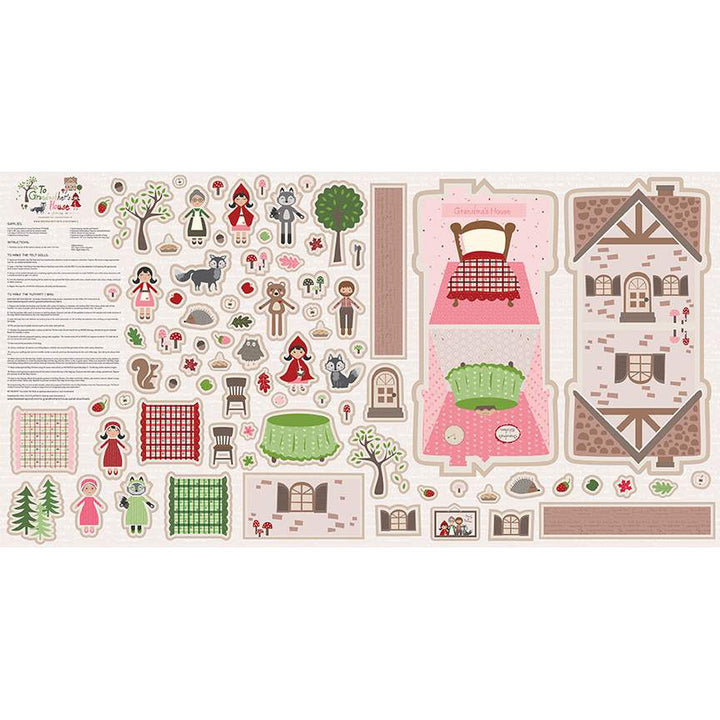 To Grandmother's House Felt Panel - Riley Blake