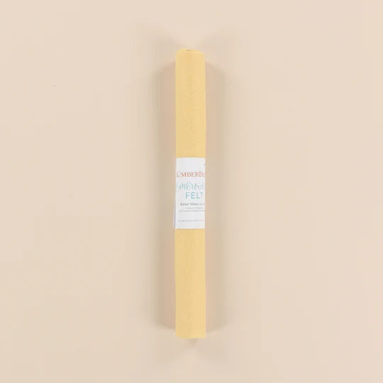 Butter Yellow Embroidery Felt - Kimberbell