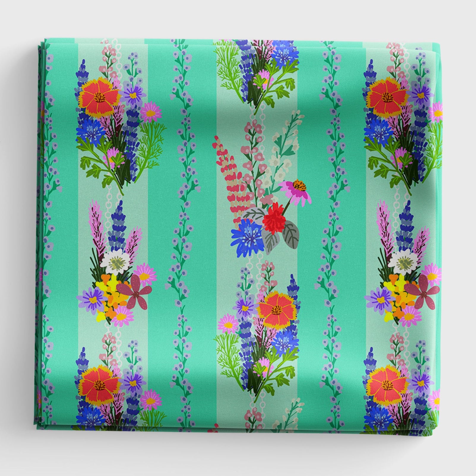 Floral Fiesta - Floral Fusion - Aqua - PWMC101.XAQUA