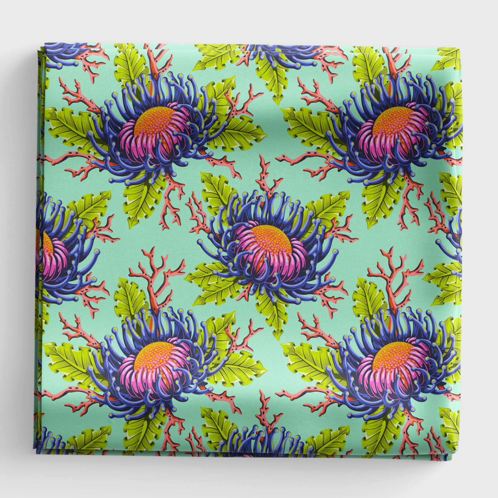 Floral Reef - Friends & Anemones - Seafoam - PWTP265.SEAFOAM