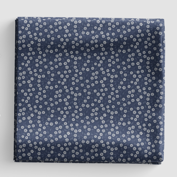 Forever Blooms - Interlaced Blossoms - Prussian Blue - CC65.3
