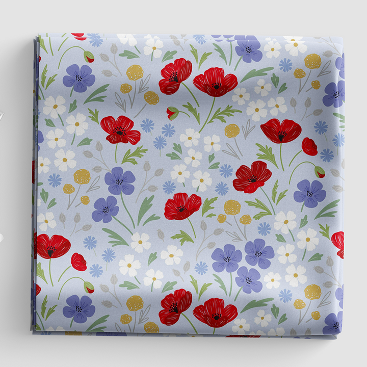 Forever Blooms - Wild Blooms - Pale Blue - CC61.2