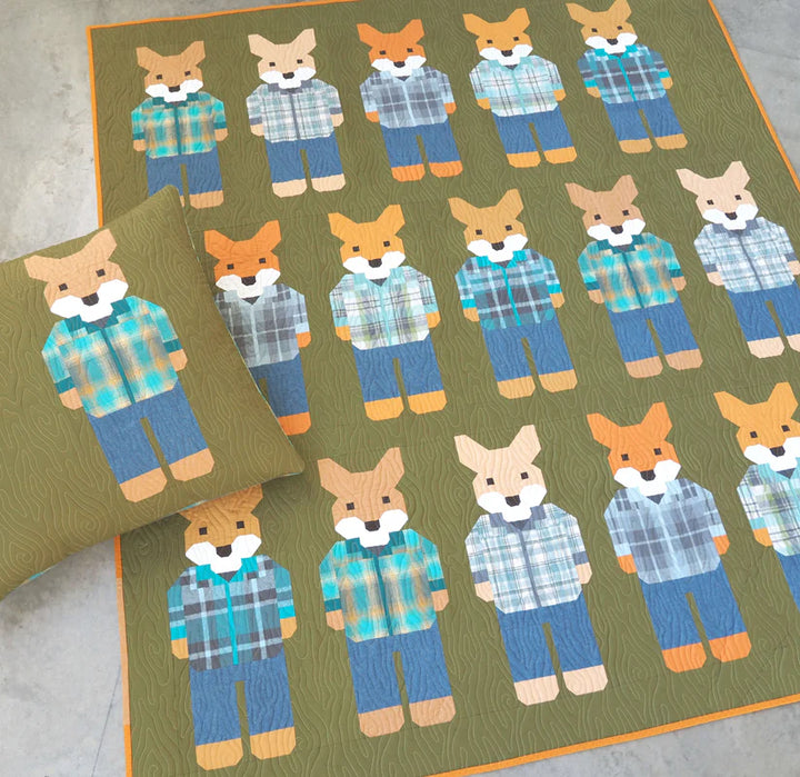 Foxes in Flannels Quilt Pattern