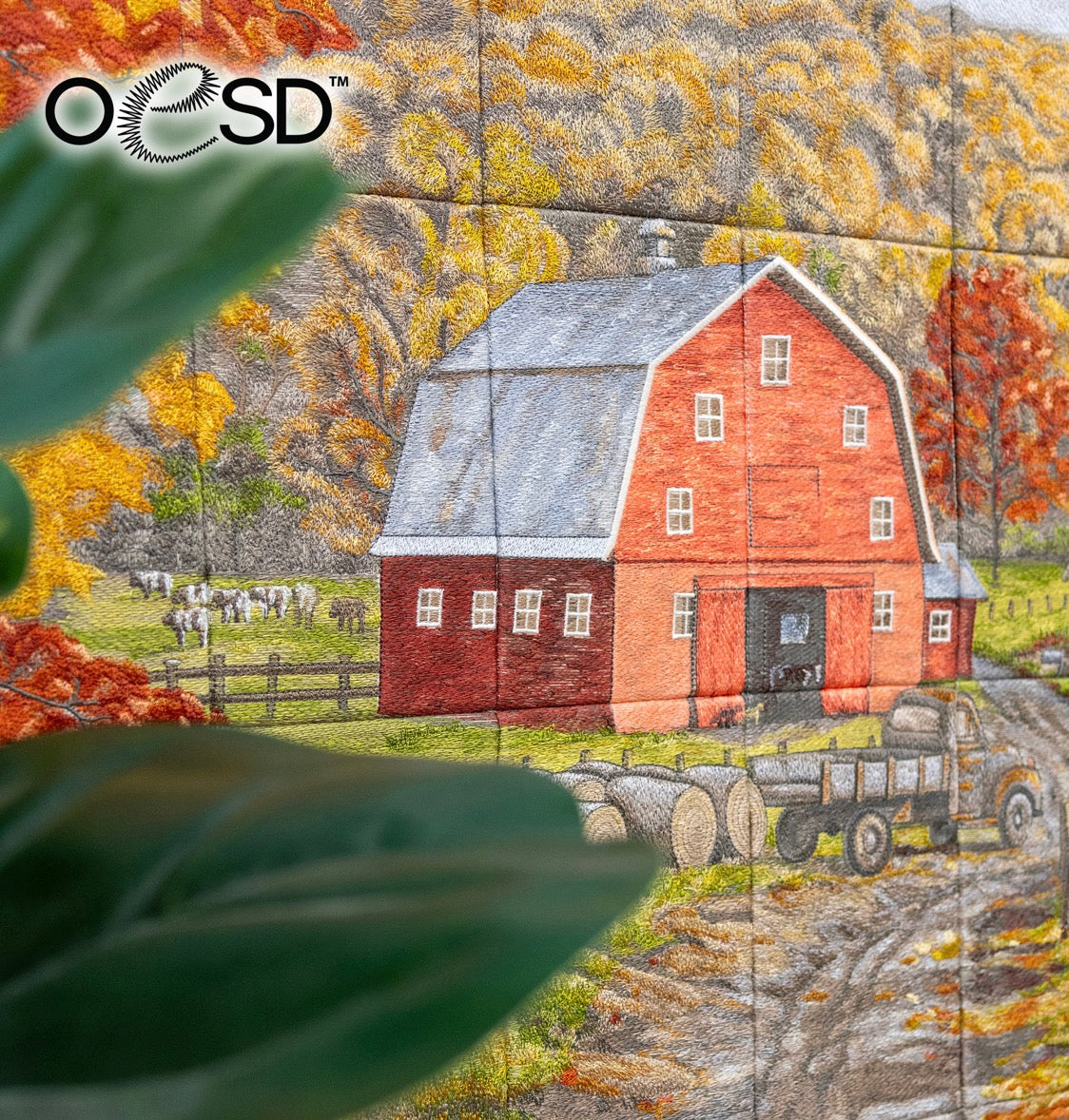 Late Afternoon on the Farm Tiling Scene by Thomas Kinkade - OESD