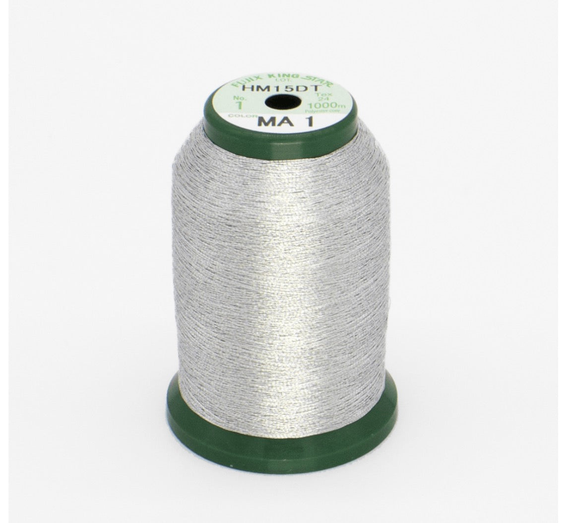 King Star Metallic Embroidery Thread - Aluminum - MA1