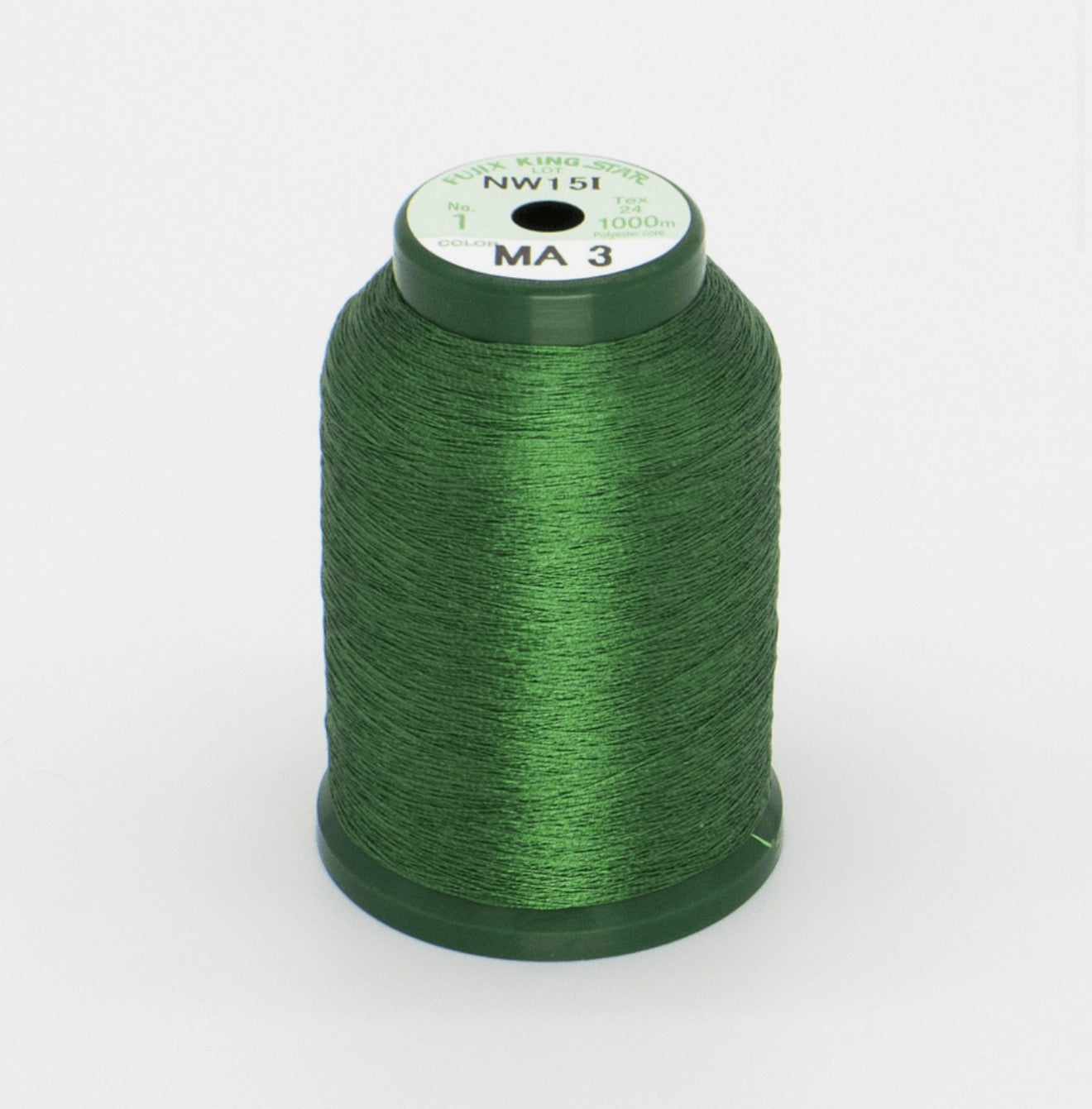 King Star Metallic Embroidery Thread - Green - MA3