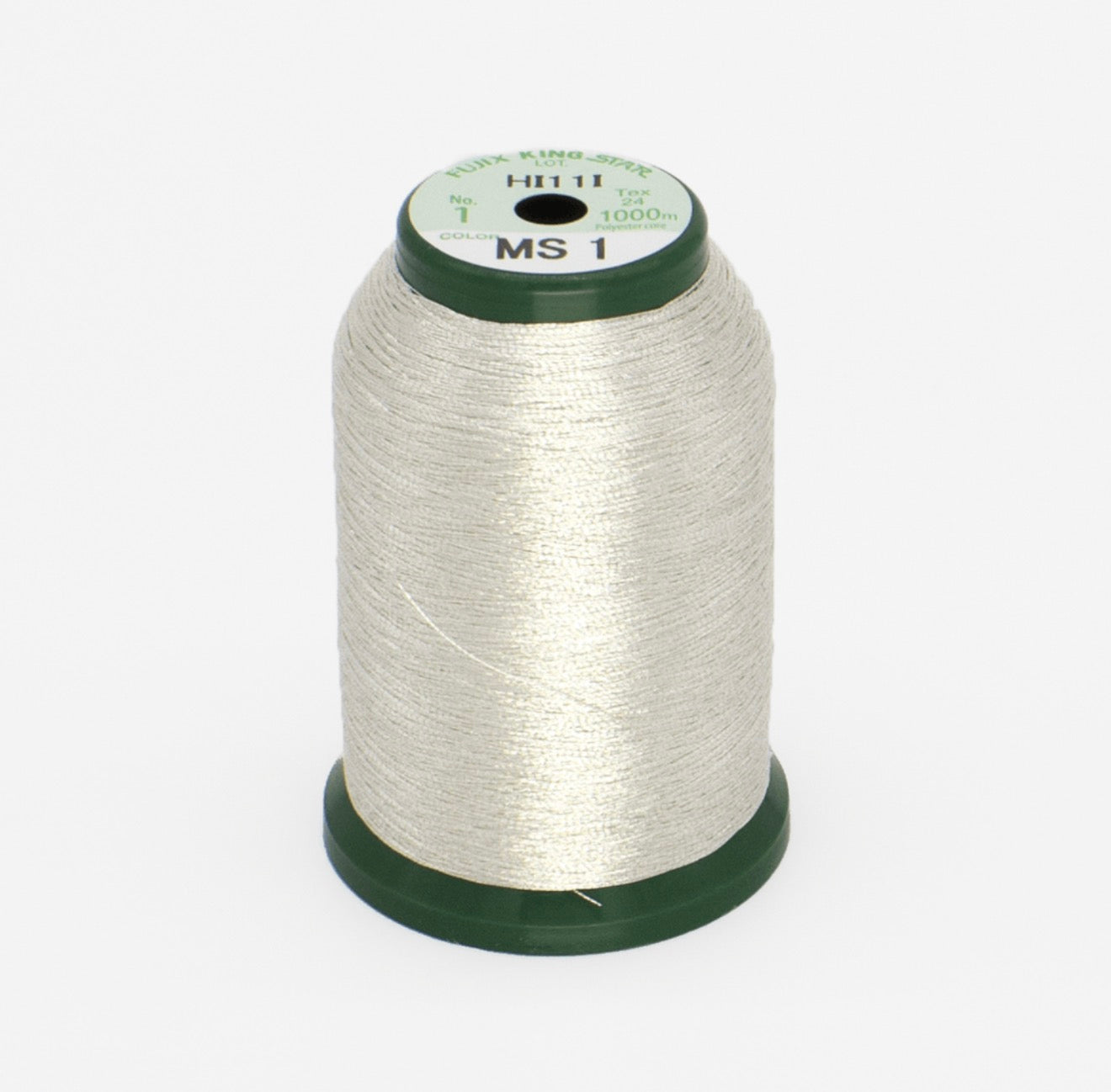 King Star Metallic Embroidery Thread - Silver - MS1