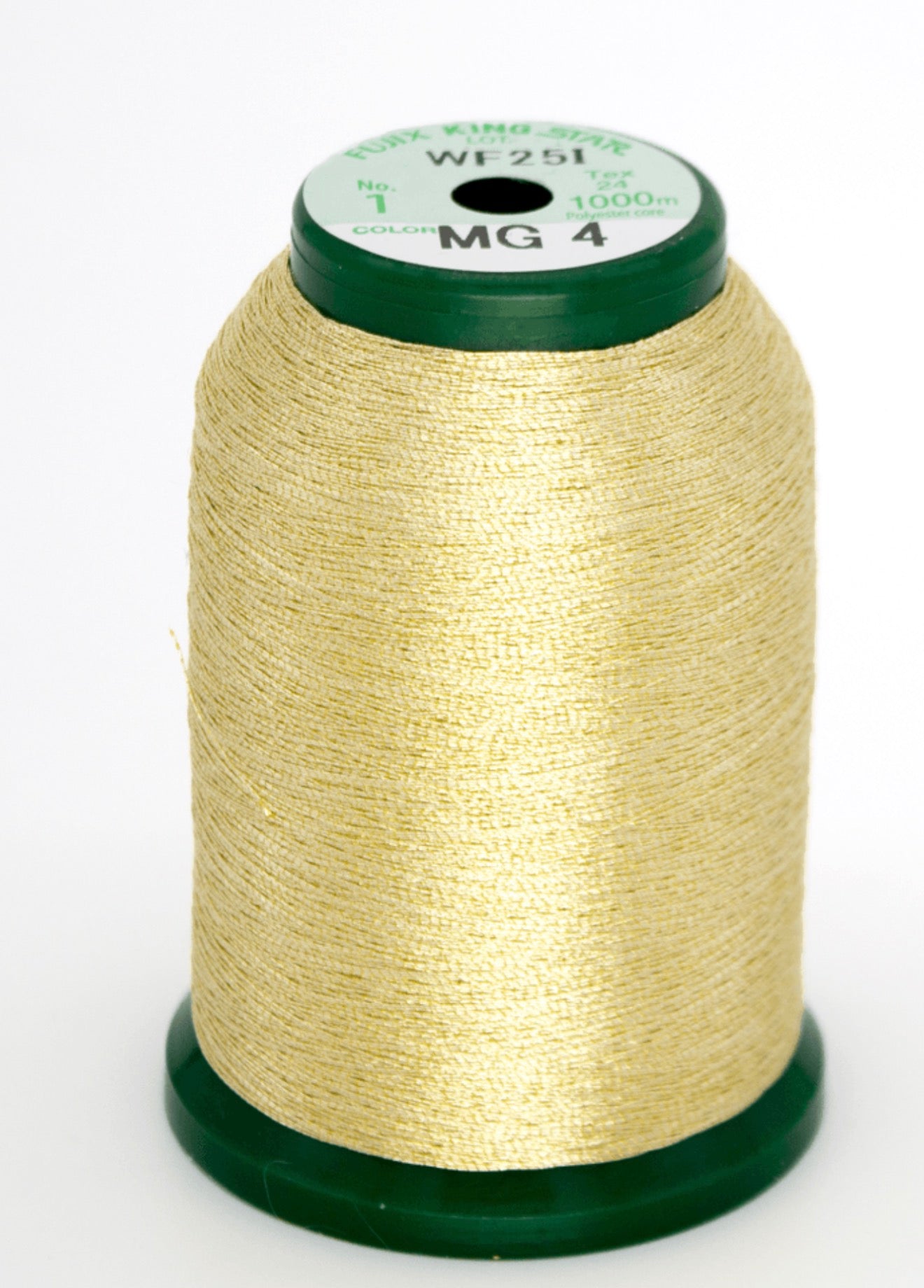 King Star Metallic Embroidery Thread - Champagne Gold - MG4