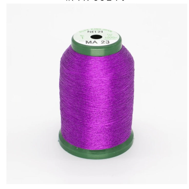 King Star Metallic Embroidery Thread - Dark Putple - MA23