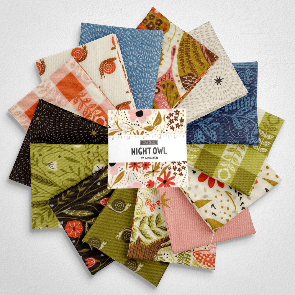 Night Owl - Gingiber - 5" Charm Pack