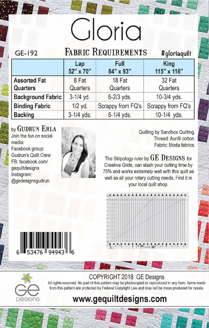 Gloria Quilt Pattern