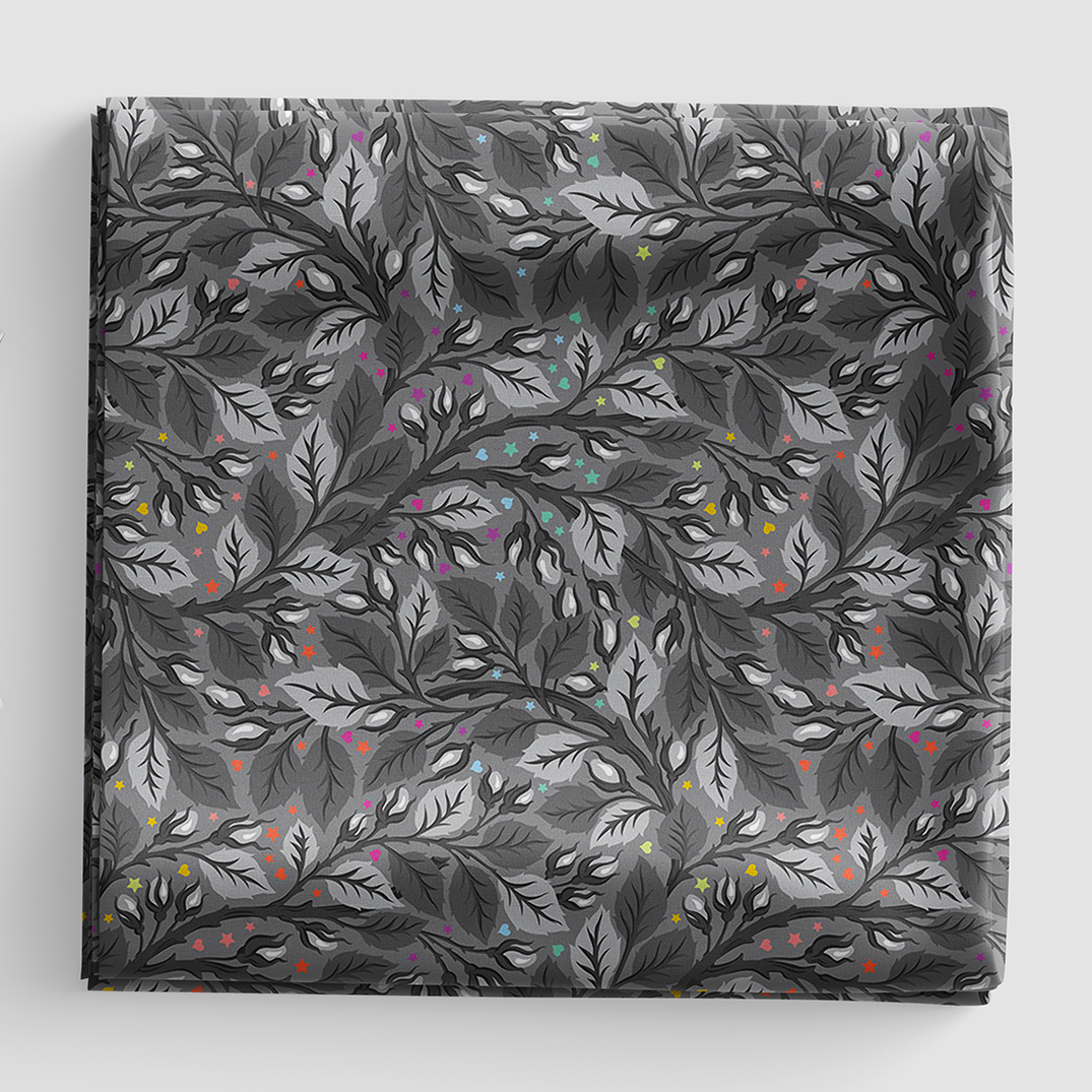 Graywork - Nip in the Bud- Shadow - 108 Wideback - QBTP020.SHADOW