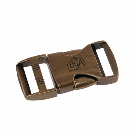 Side Release Buckle 1in Antique Brass - 1 piece