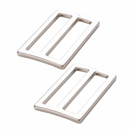 1.5 in Flat Widemouth Sliders - Nickel - Set of Two