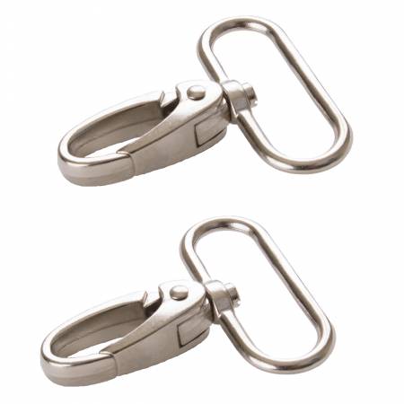 1.5 in Swivel Hooks - Nickel - Set of Two