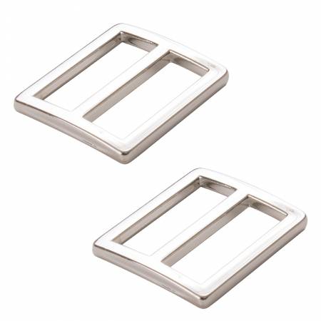 1 in Flat Widemouth Sliders - Nickel - Set of Two
