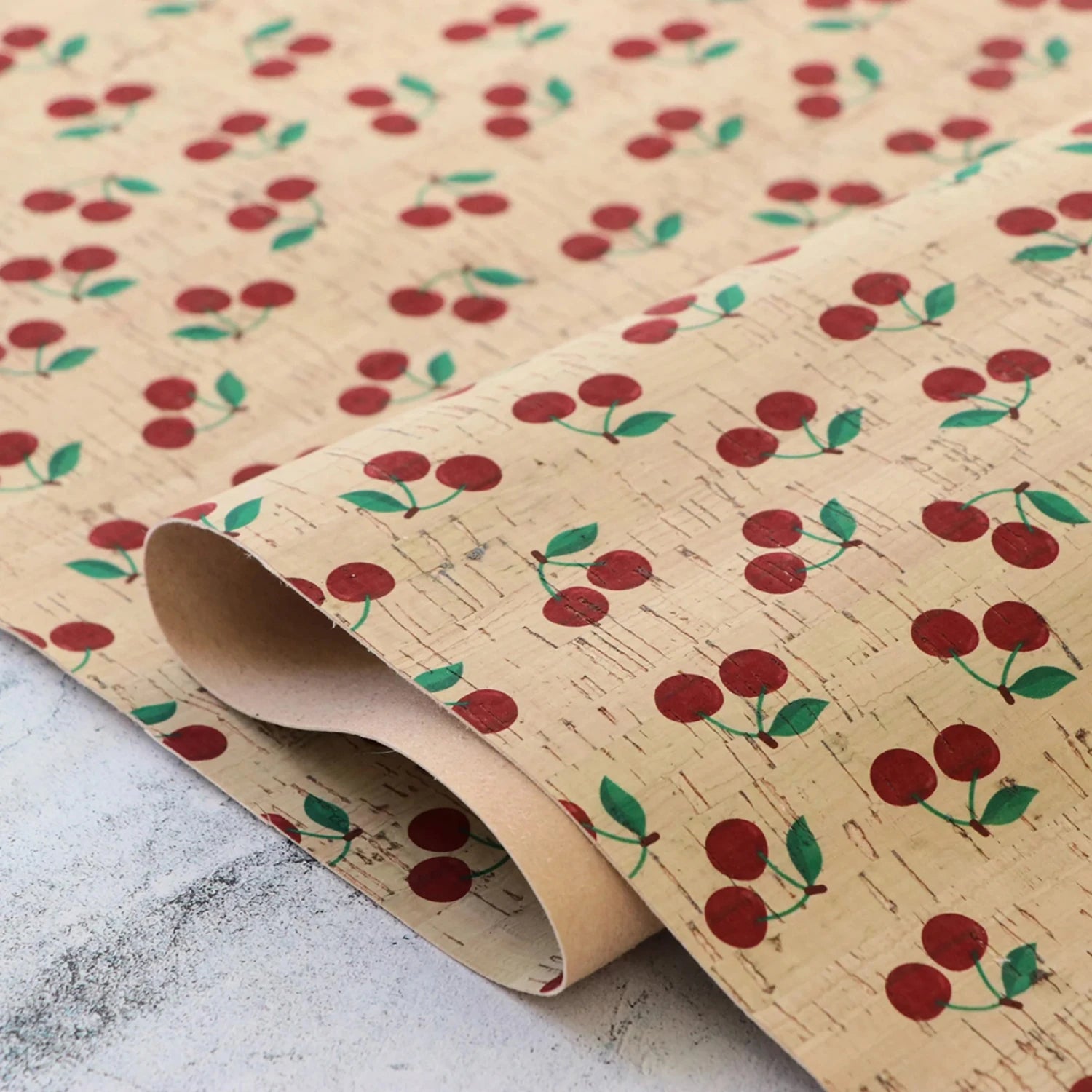 Cork - Cherries - 1/2 yard - Sallie Tomato