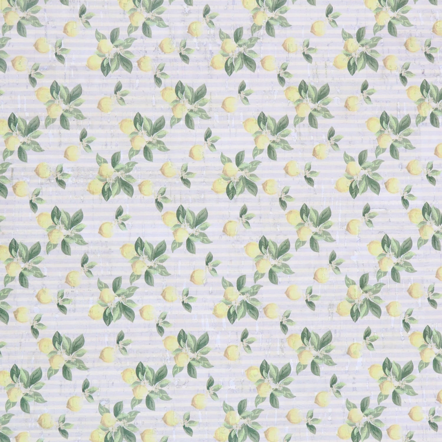 Cork - Lemon Stripe - 1/2 yard - Sallie Tomato