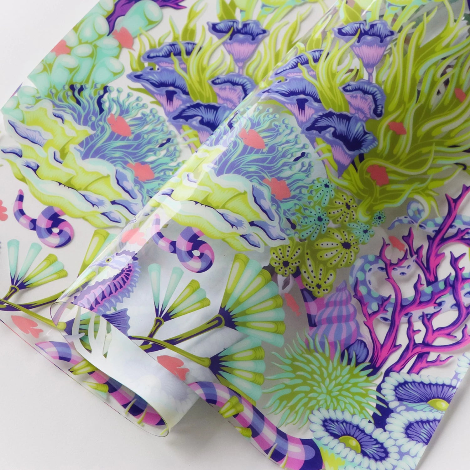 Tula Pink - Floral Reef - Reef What You Sew Vinyl - 1/2 Cut