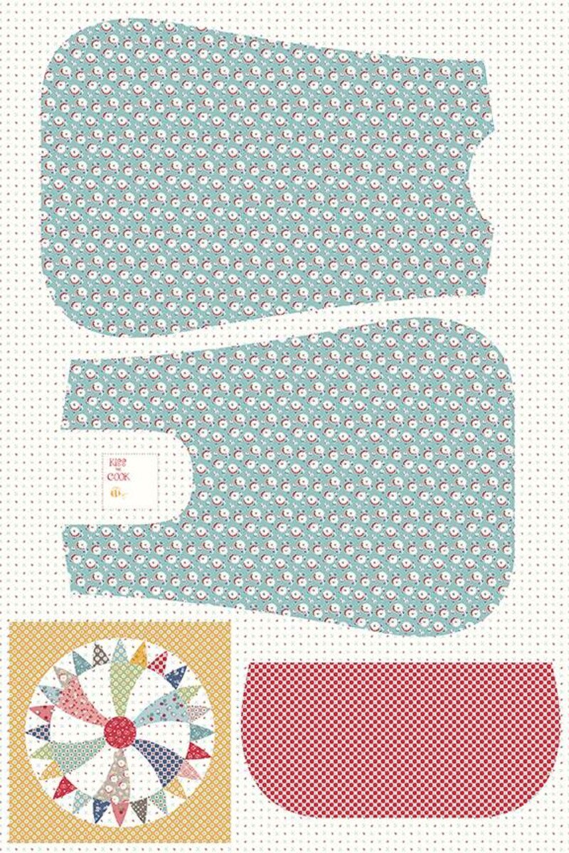 Cook Book Home Décor Apron Panel Mums