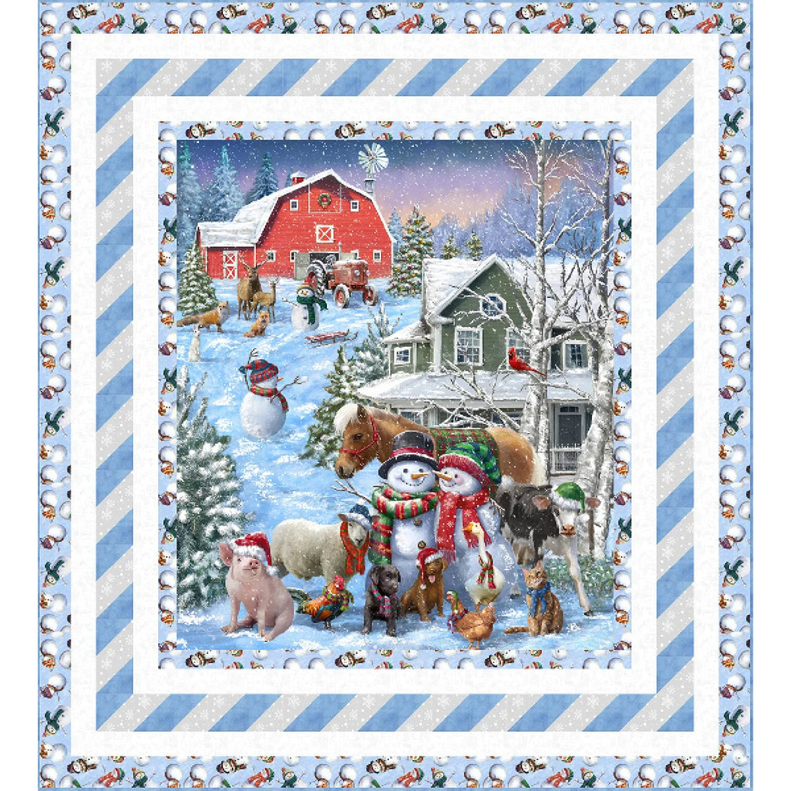 Winter On The Farm Quilt Kit