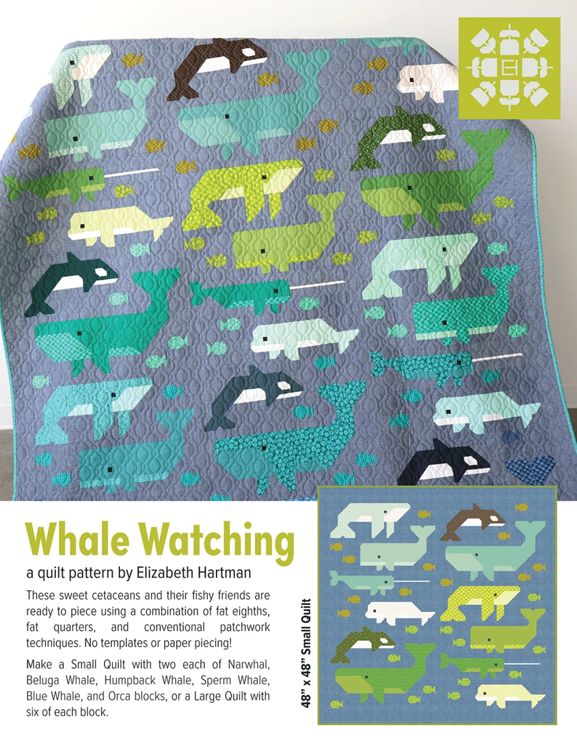 Whale Watching Pattern - Elizabeth Hartman