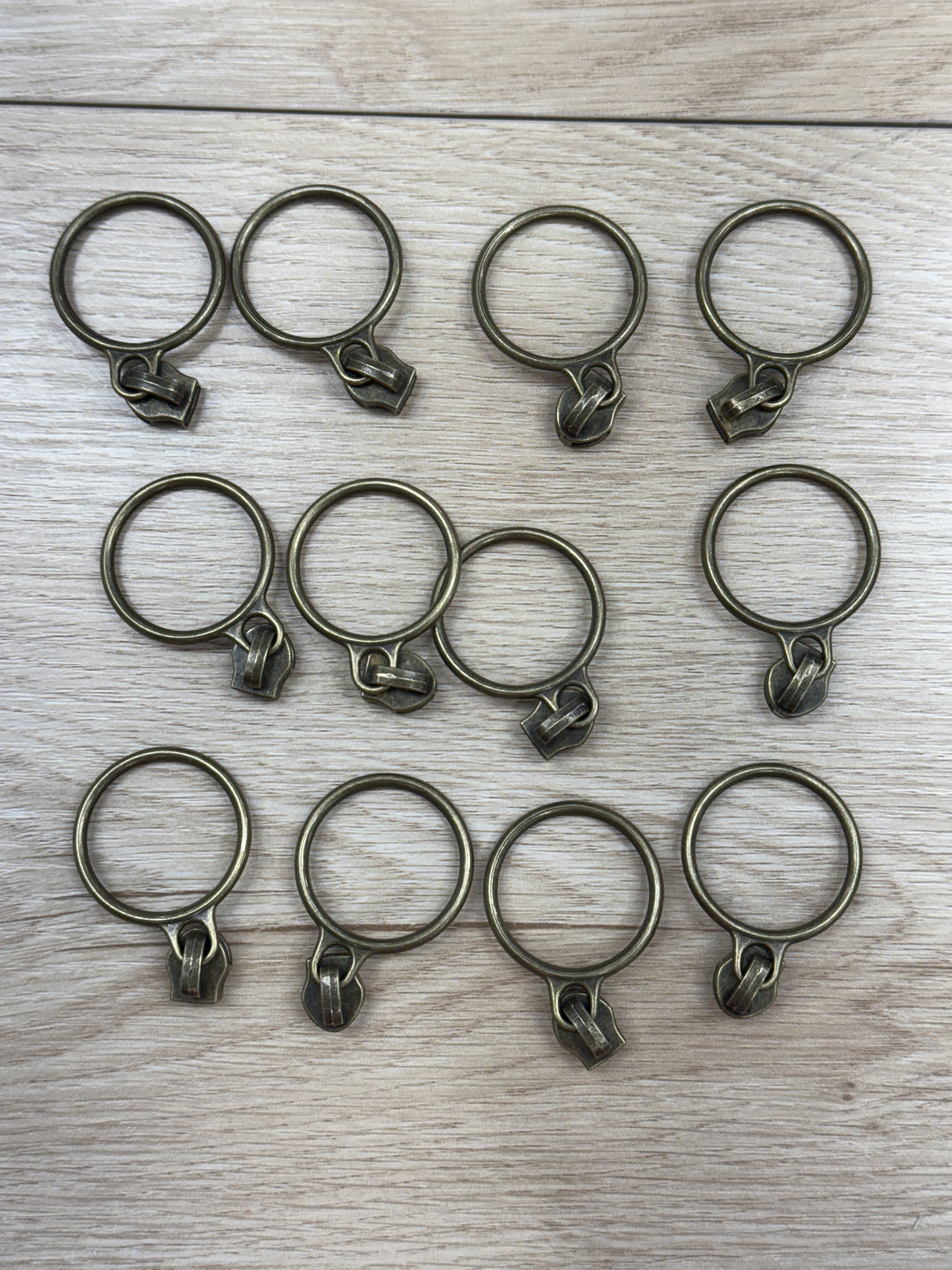 Antique Brass Round Zipper Pull