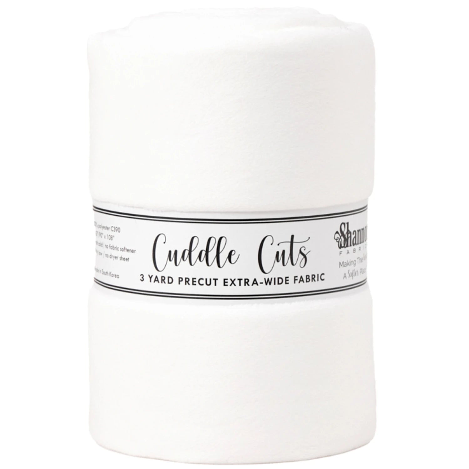 Shannon Fabrics - 3-Yard Cut 110in Cuddle White